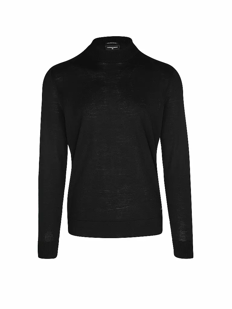 STRELLSON Stehkragenpullover MAREK schwarz