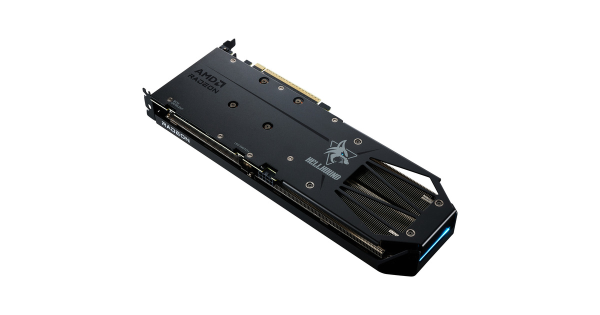 PowerColorRadeon RX 9060 XT Hellhound 8GB grafische kaart  (2x DisplayPort, 1x HDMI)