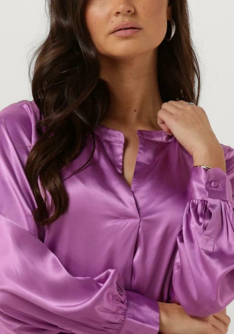MOS MOSH paarse mos mosh blouse enfa satin blouse