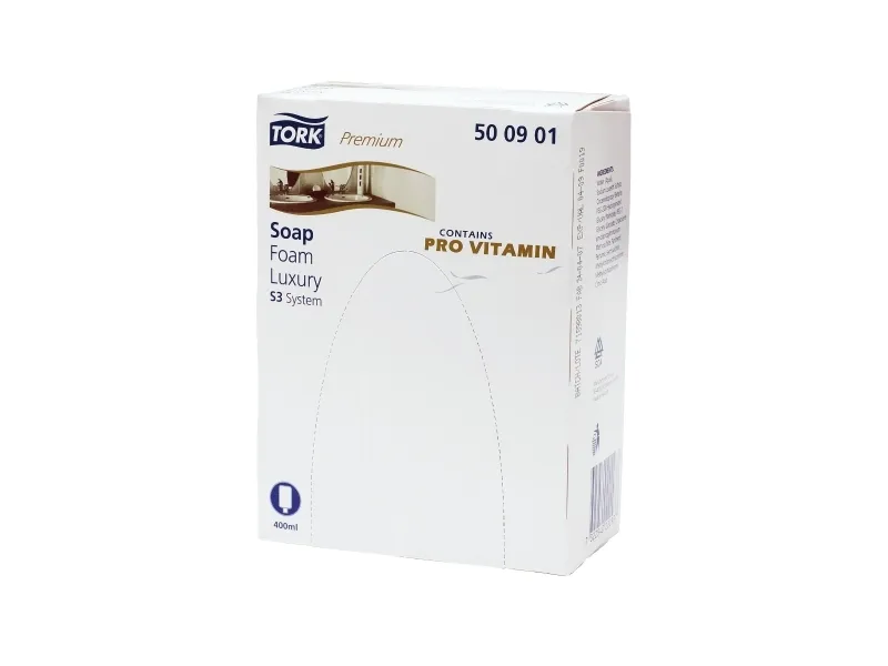 Skumsæbe Tork Luksus 800ml med Parfume Klar til S3 dispenser,4 fl x 800 ml/krt