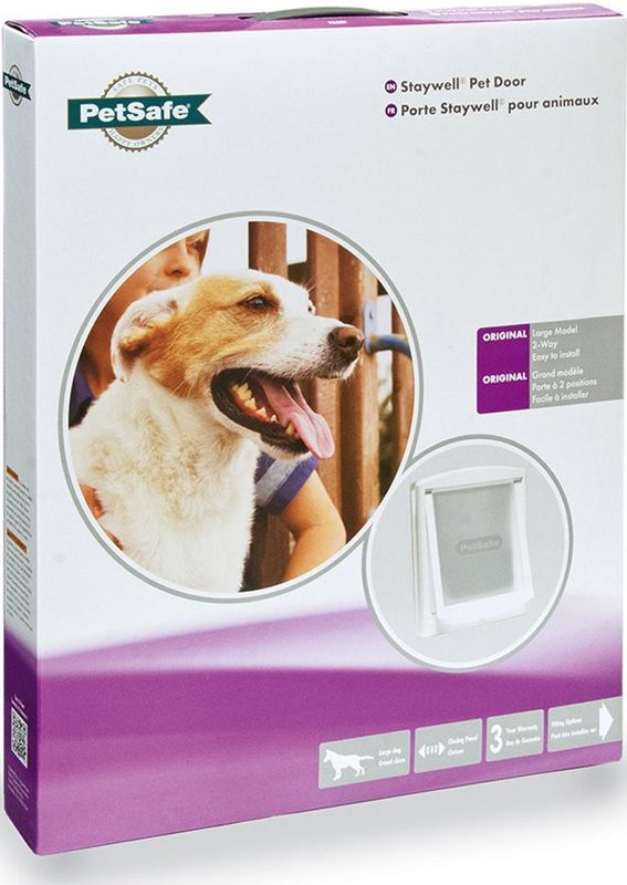 PetSafe - Staywell 760 - Huisdierluik - Wit - Geschikt voor Honden tot 45 kg