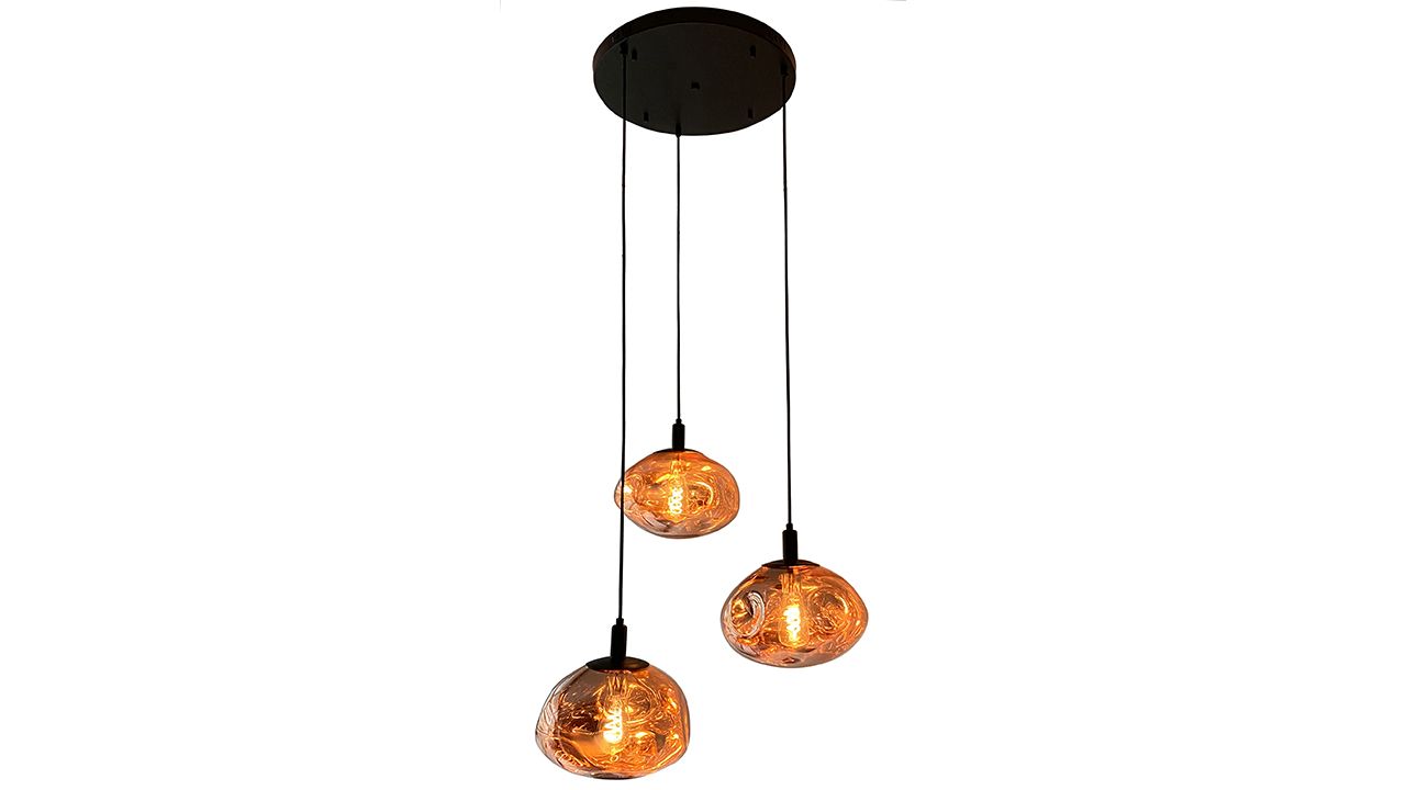 Hanglamp 3-lichts rond Rose Melt B45 x D45 cm