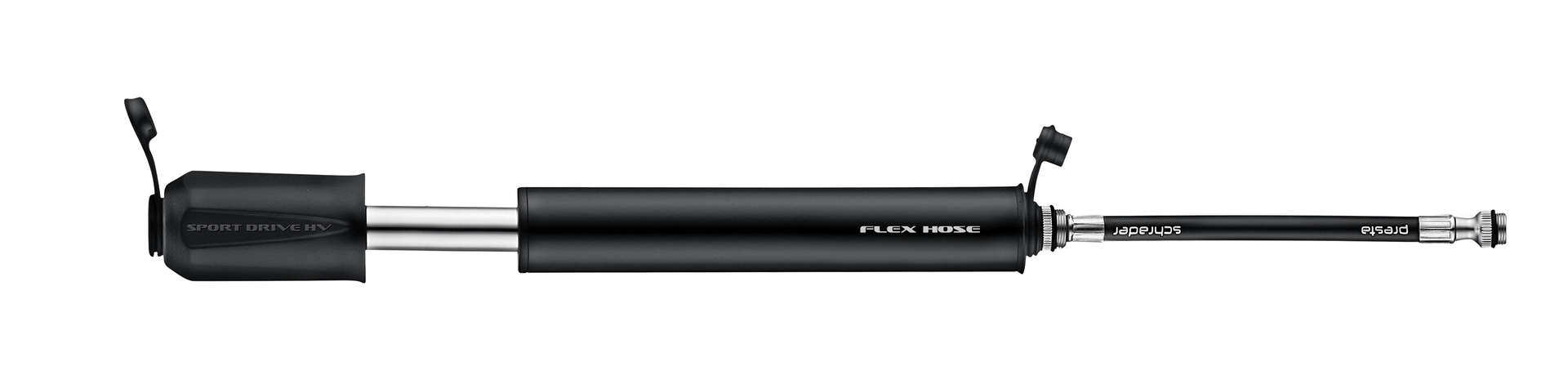 Lezyne Sport Drive HV S Mini Fietspomp Zwart/Hi Gloss