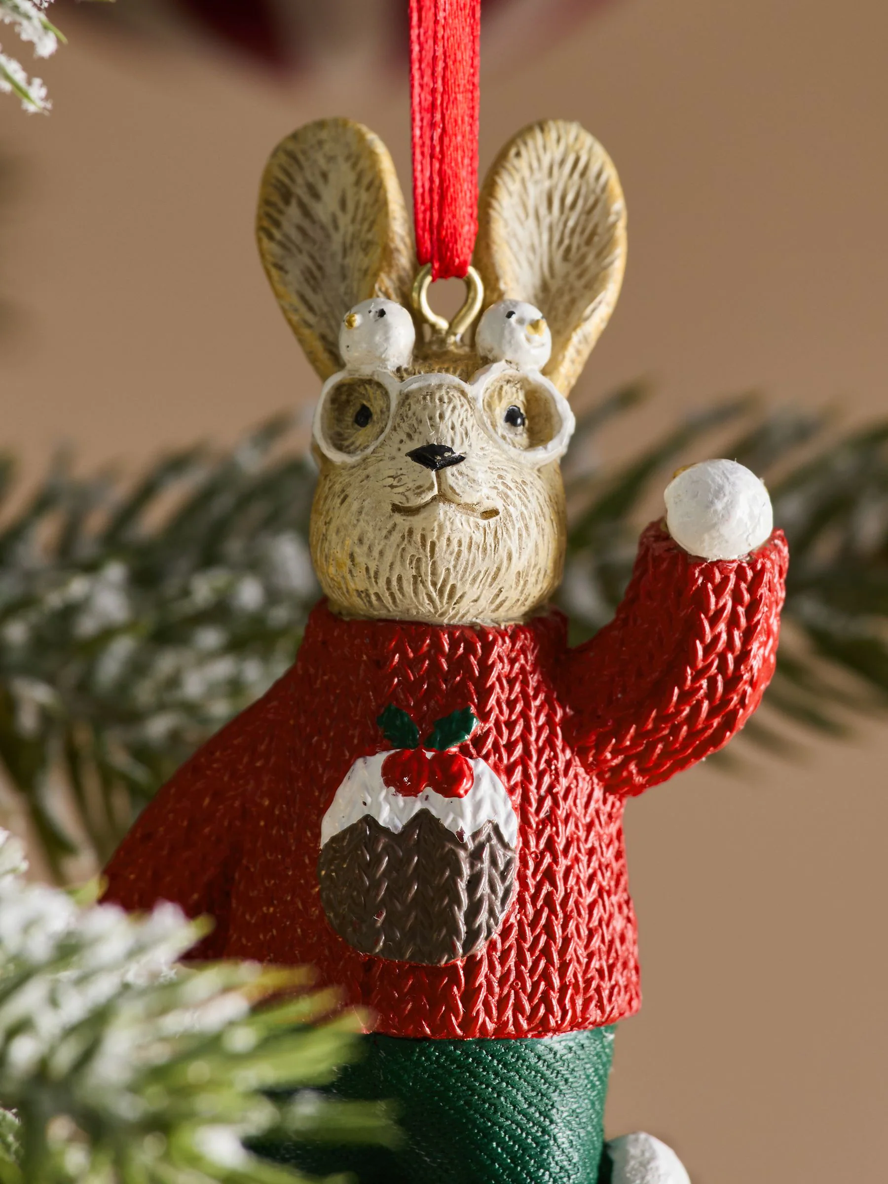 Rosie Rabbit Kerstmis Trui Kerstbal