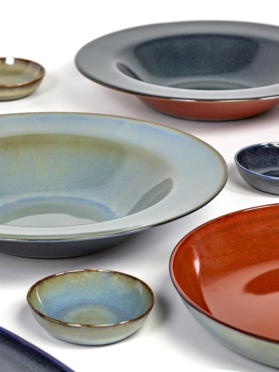 Serax Terres de Rêves by Anita le Grelle pastabord Ø21,3 dark blue/rust