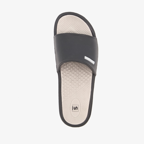Heren badslippers zwart