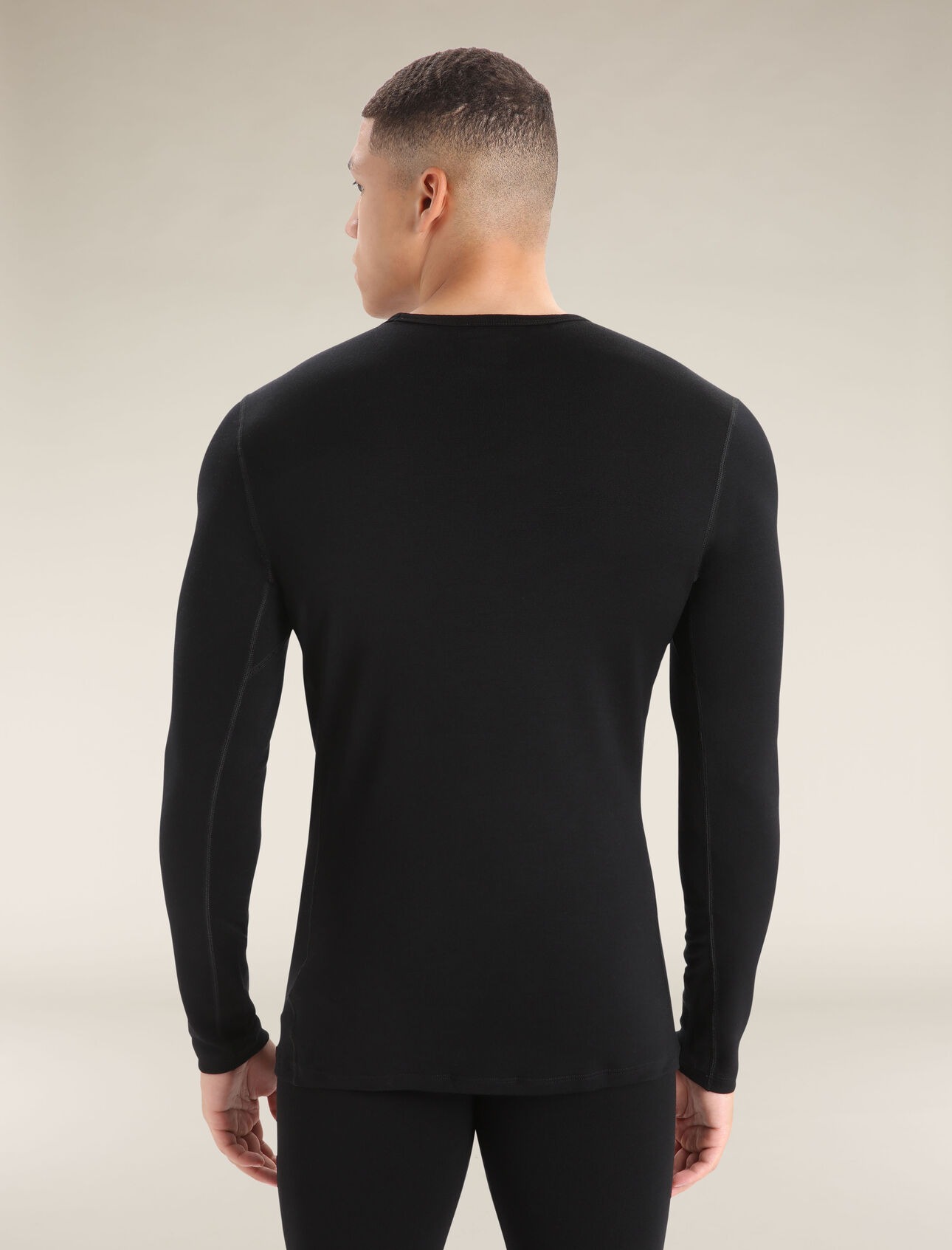 Merino 260 Tech LS Crewe Herre Black