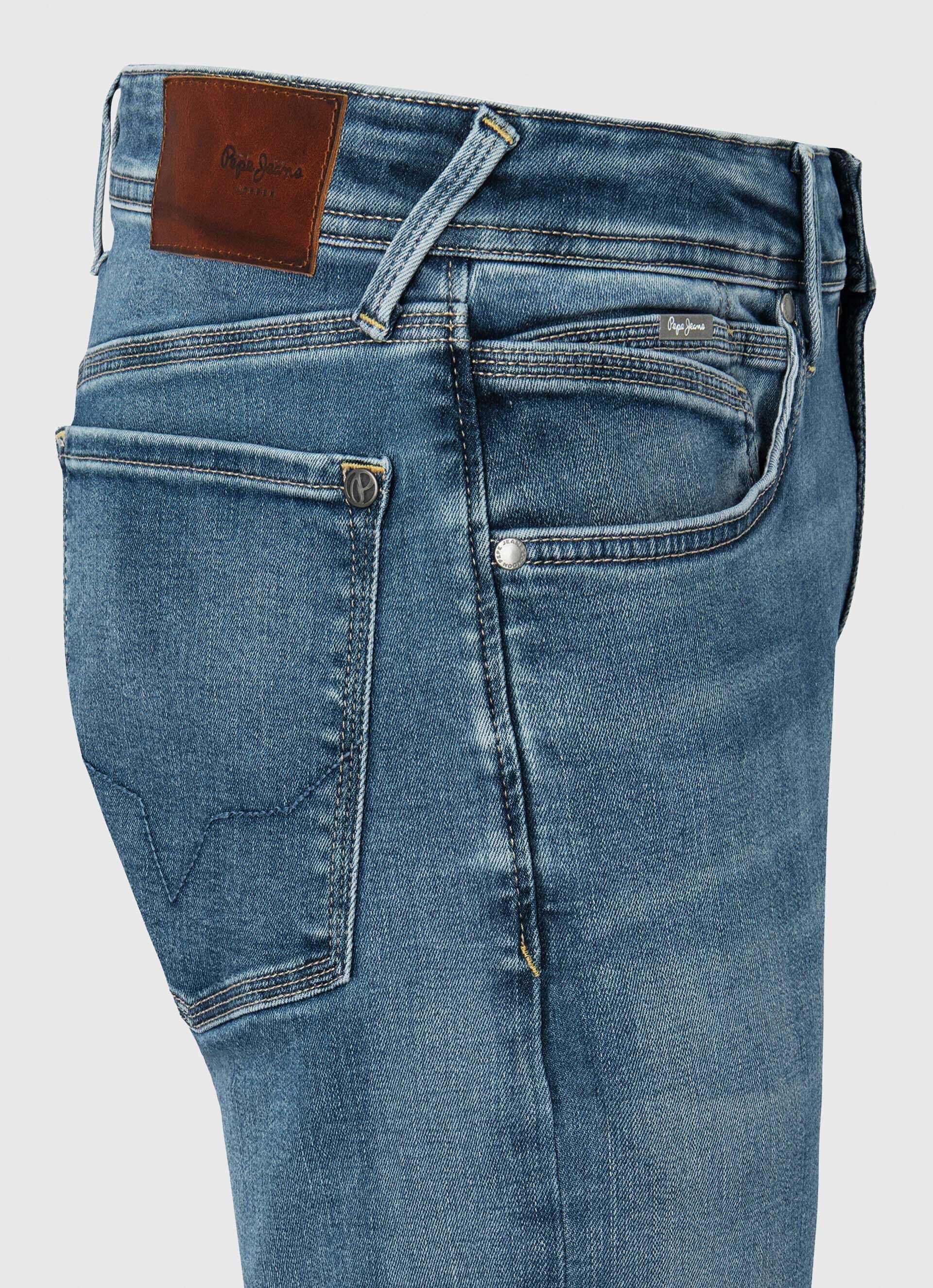 Calça jeans Hatch Regular Slim de cintura média - jeans