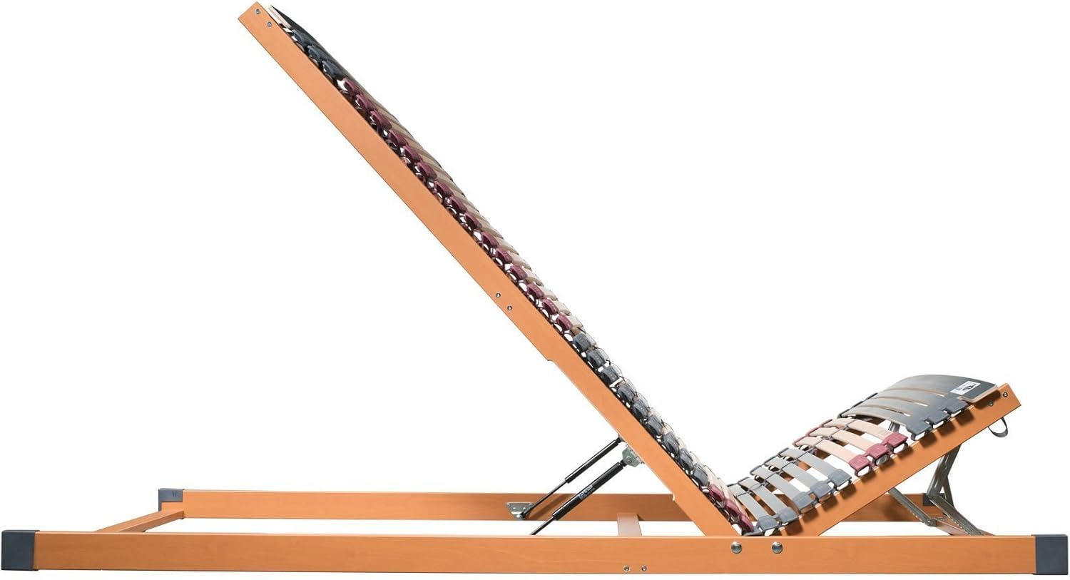 FMP Matratzenmanufaktur 7 Zonen Lattenrost Rhodos KF mit Bettkastenfunktion | 44 Leisten | Gasdruckfedern | | fertig montiert | TÜV/GS Gesichert Geprüft ID 1111212908 | 80x200 cm