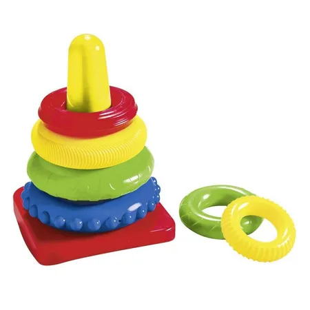 Happy People Steckpyramide mit 6 Ringen, 20cm