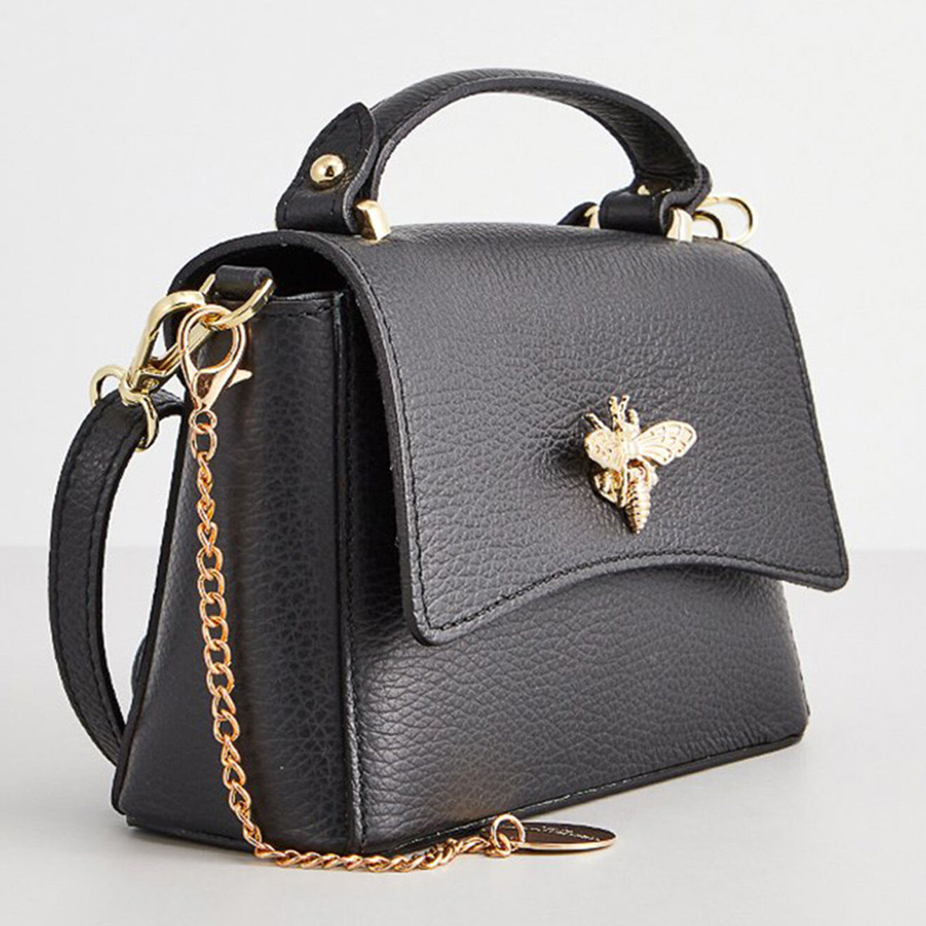 Christian Laurier Sac à main en Cuir Mathilde noir - 19.5x13.5x7.5 cm