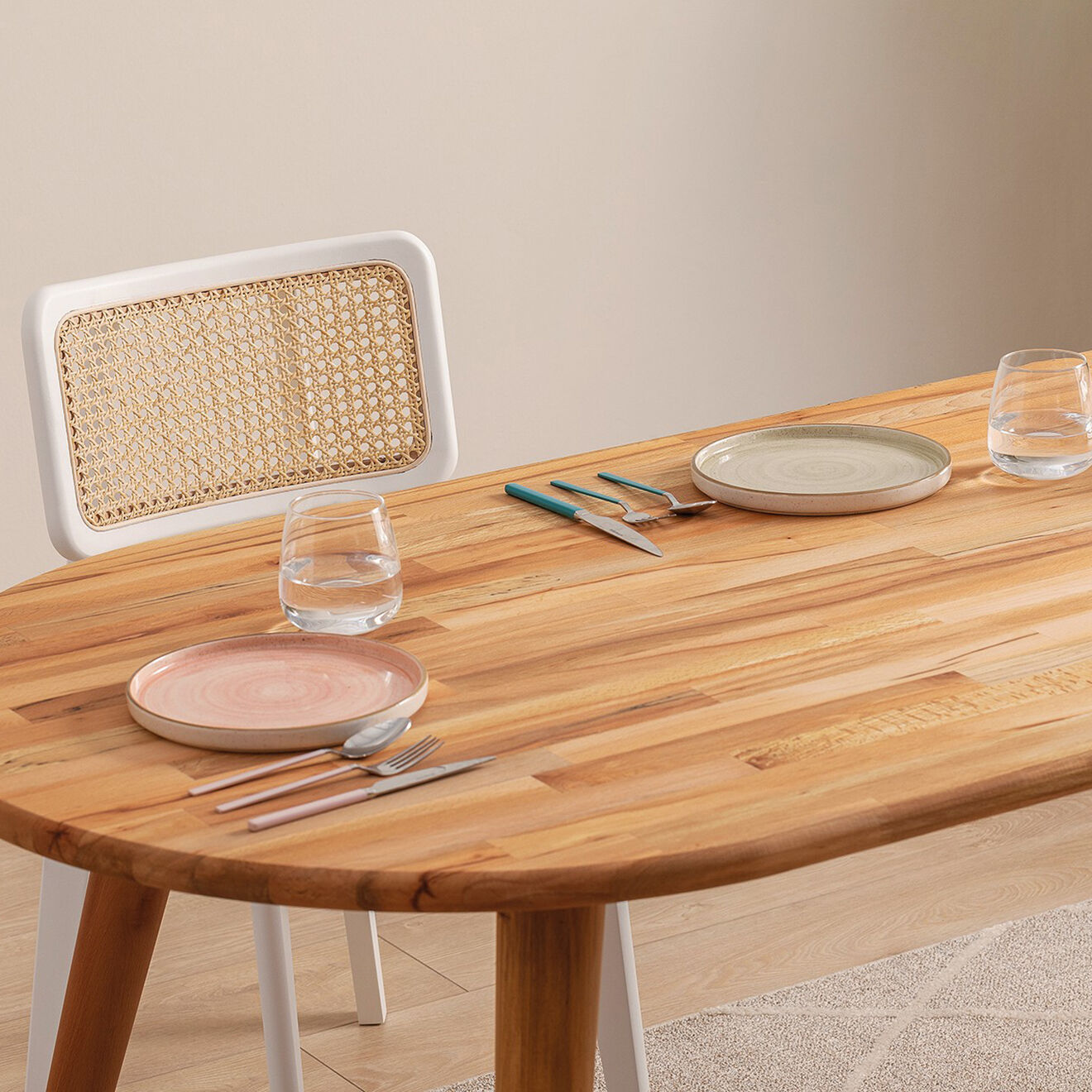 Homitis Table à manger Ares chêne - 160x75x80 cm