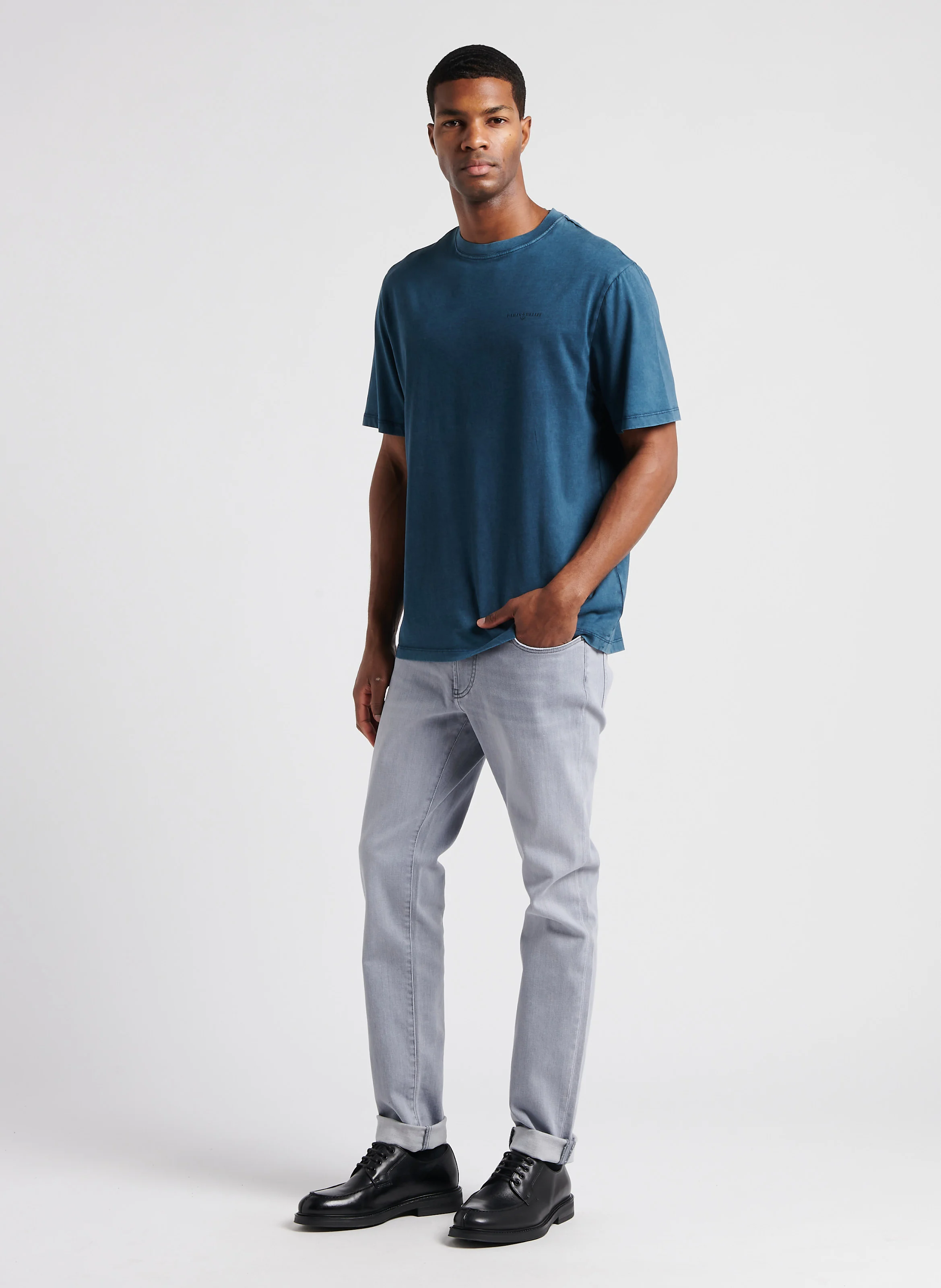 Jean slim en coton stretch | Gris