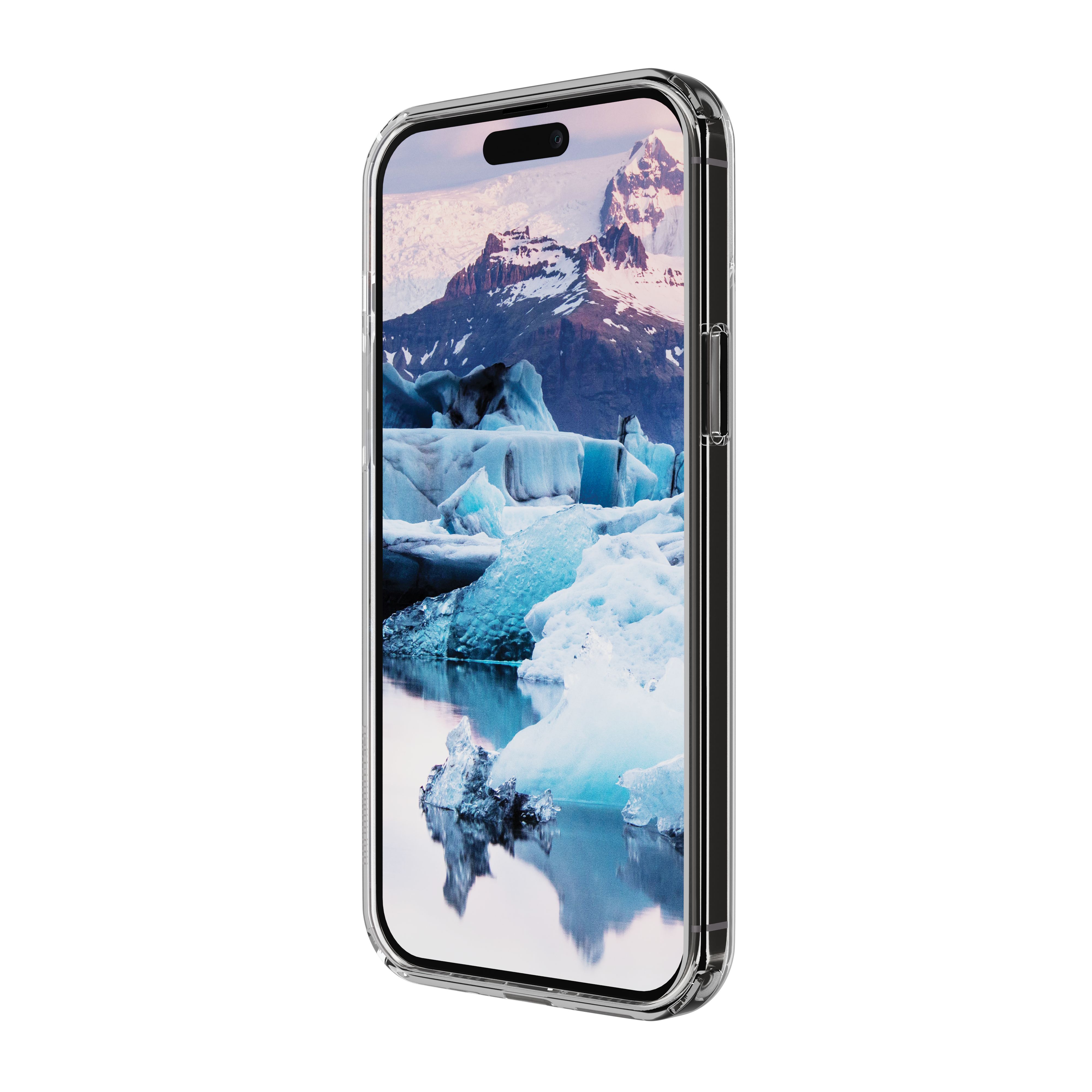 iPhone 15 Plus Hardcase Hülle Clear Case Iceland Pro MagSafe Recycled (IM67CL001845) - Transparent