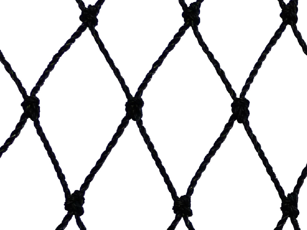 Filet de volière - maille de 60mm noir 12.5m x 20m