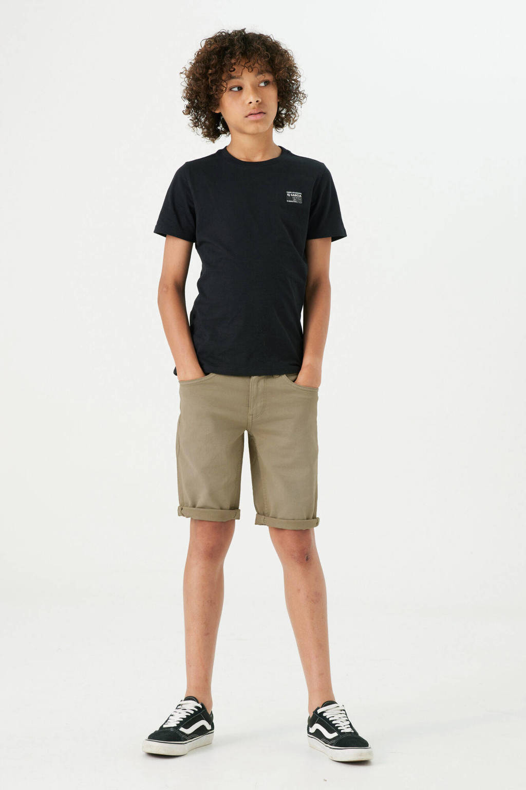 Garcia regular fit casual short Lazlo short kaki