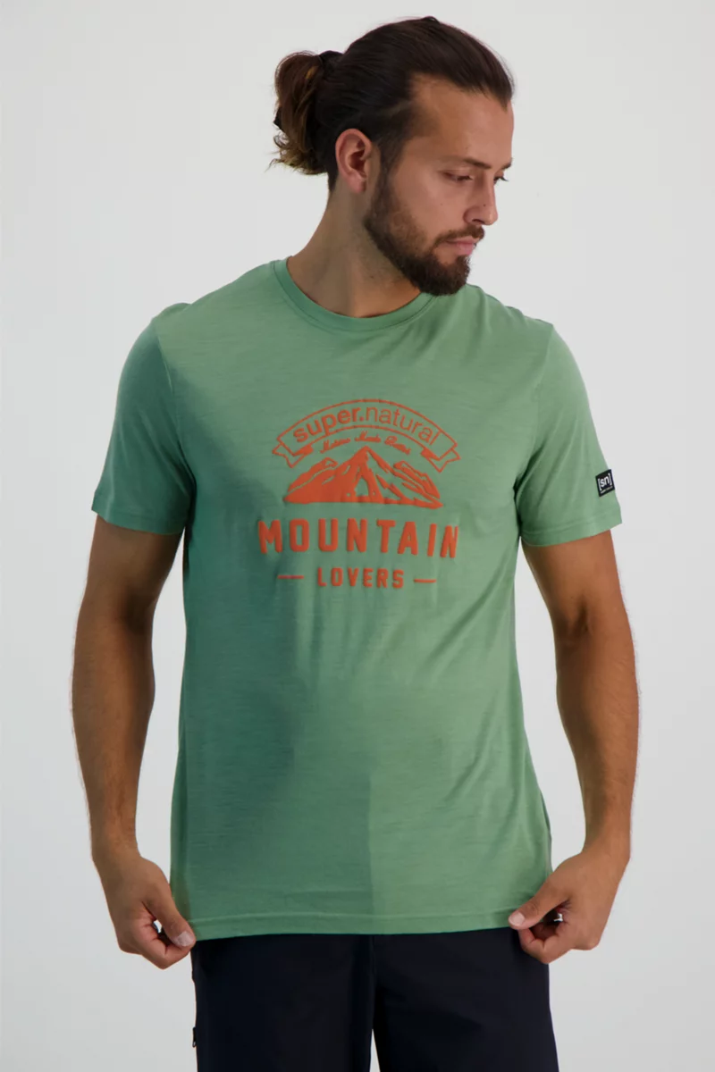 super.natural Mountain Lovers Merino Herren T-Shirt