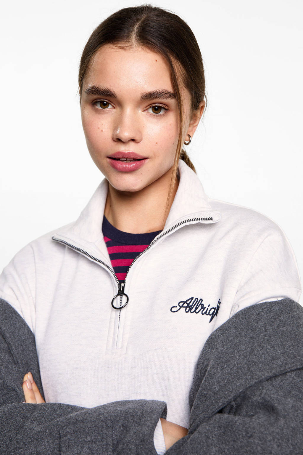 MANGO TEEN sweater lichtgrijs