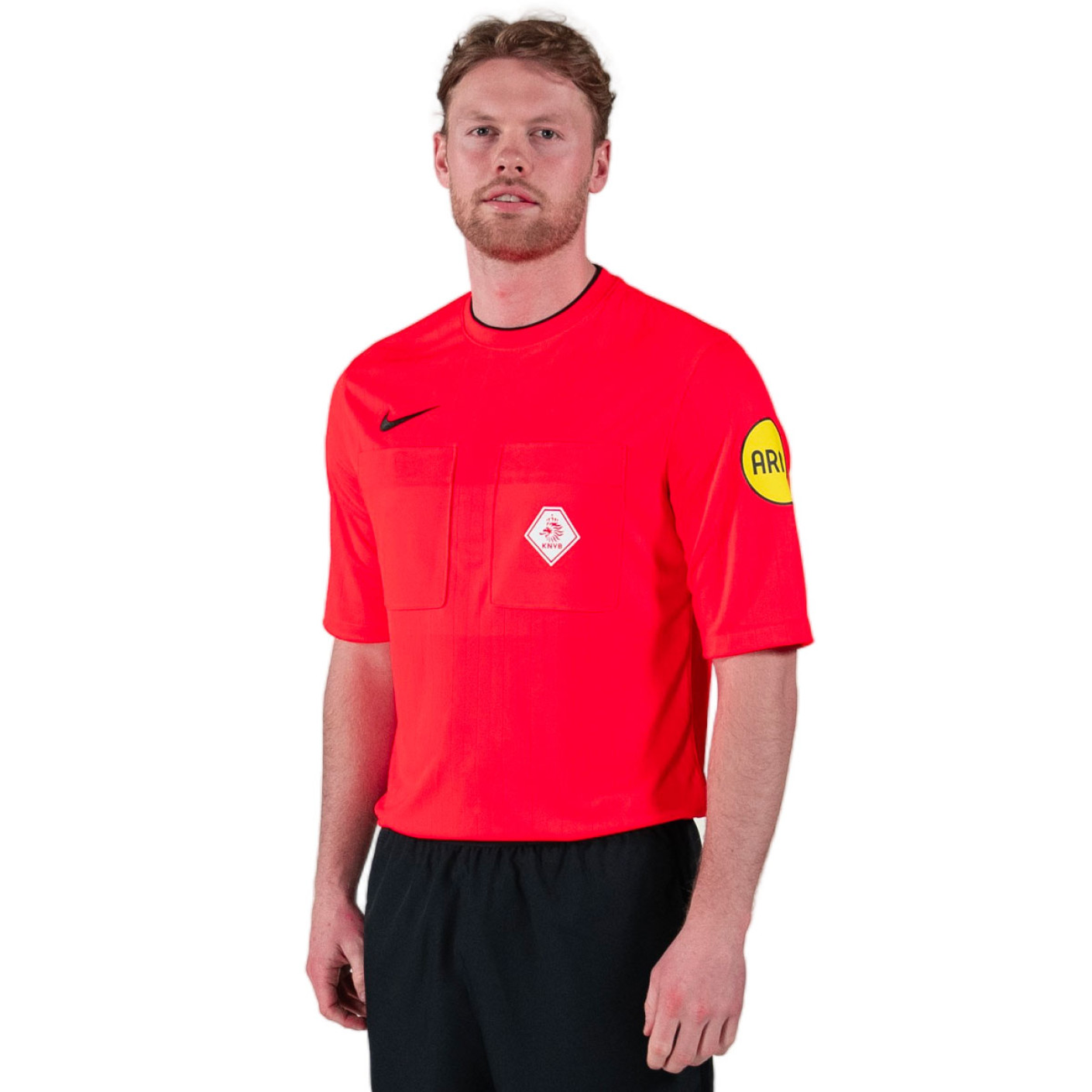 Nike KNVB Scheidsrechterstenue 2024-2026 Felrood Zwart