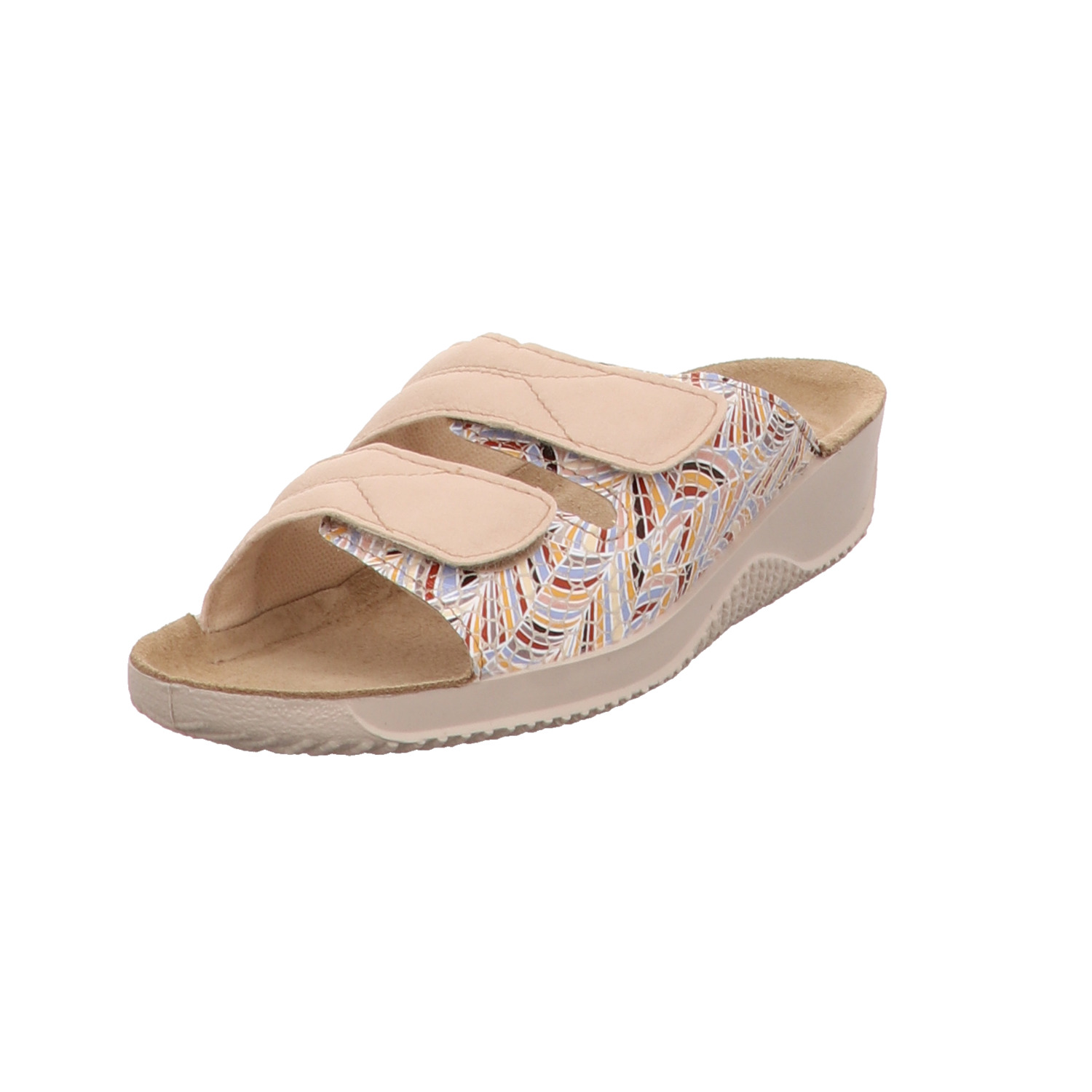 Rohde Pantolette beige weiss/weiss kombi