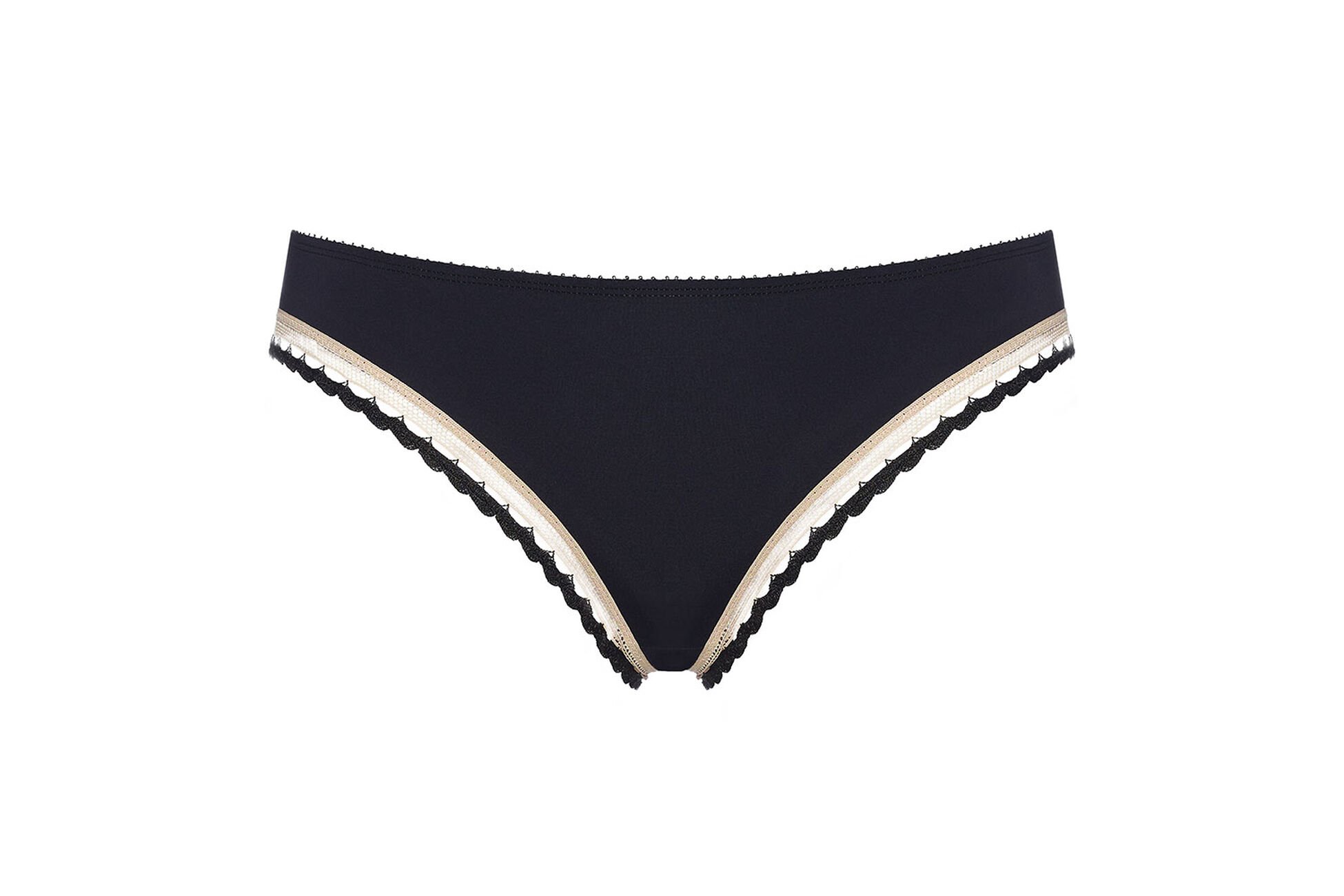 Flash Culotte fine NOIR/ROSE PETALE