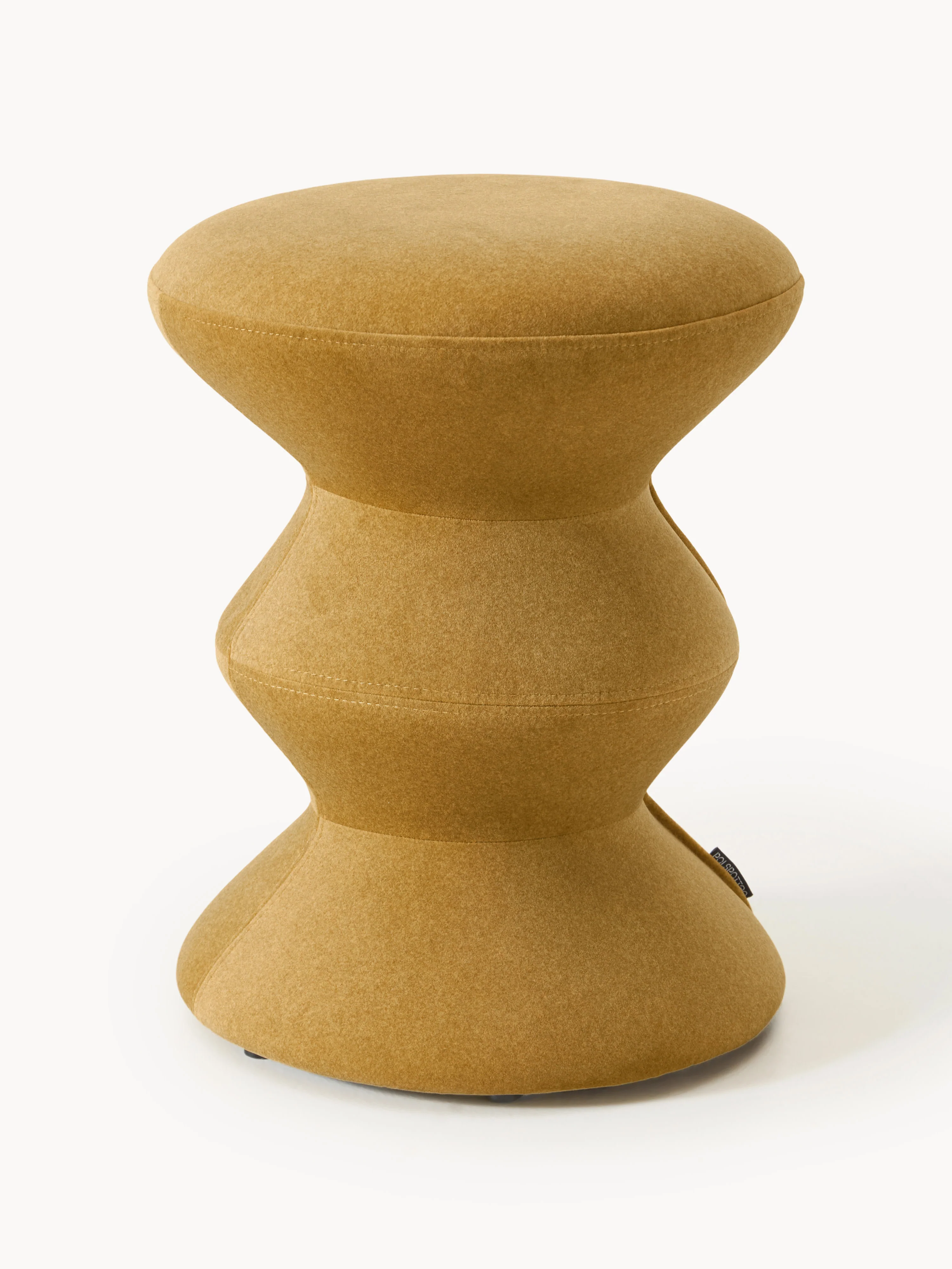 Ronde gestoffeerde bijzettafel Zig Zag