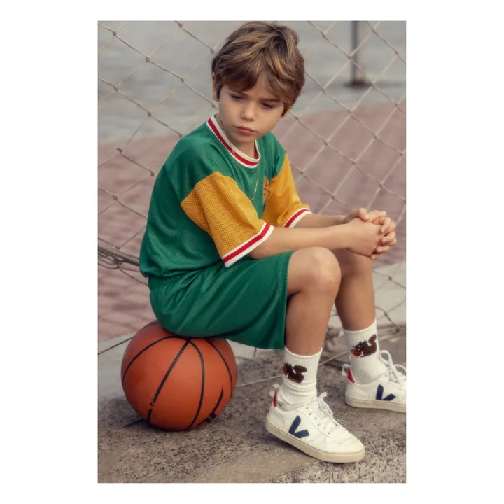 Mini Rodini Short Basket Matière Recyclée | Vert
