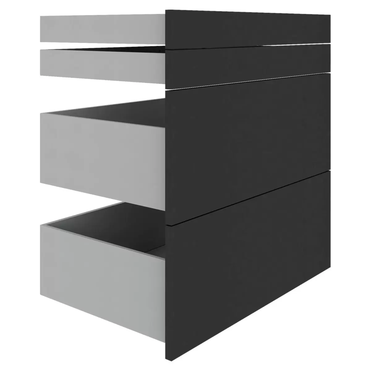Schubladenset Unit Anthrazit