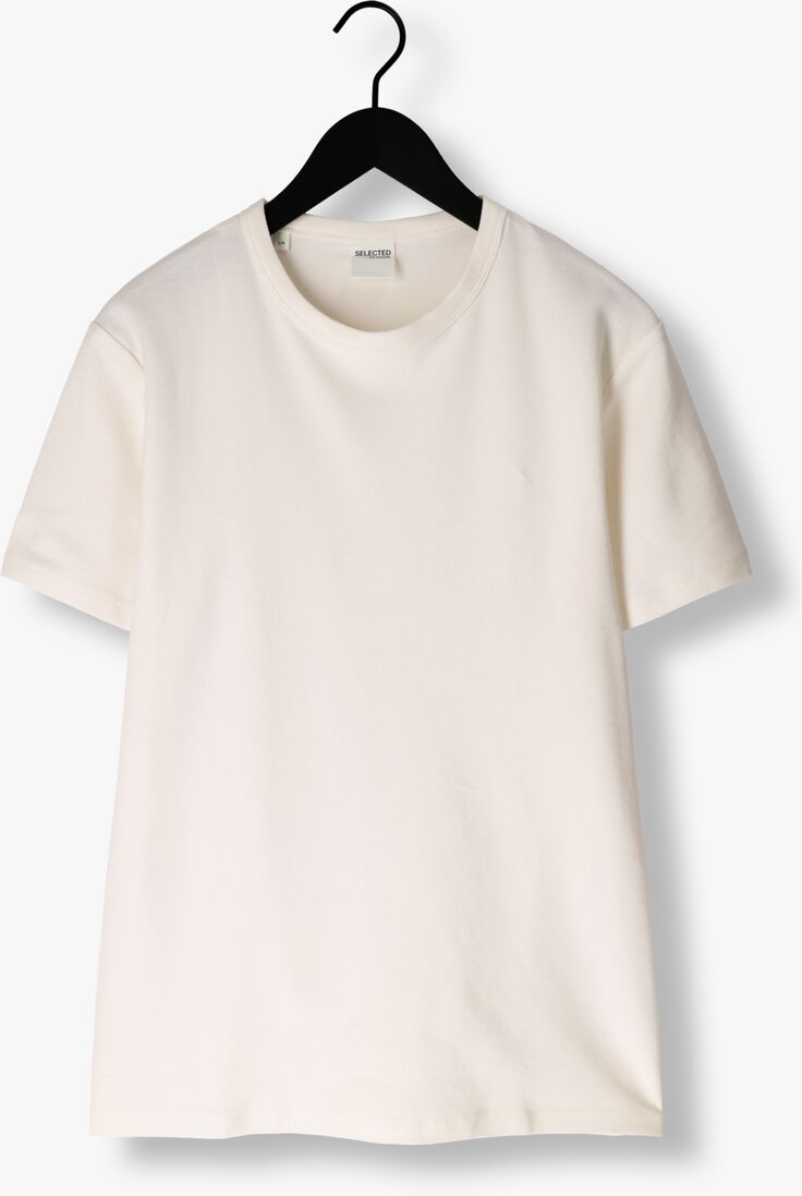 SELECTED HOMME beige selected homme t-shirt slhjoseph pique o-neck tee
