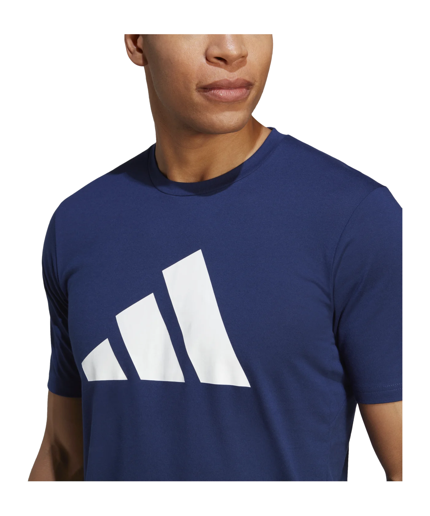 adidas Train Essentials Feelready Logo Training Tee Blue