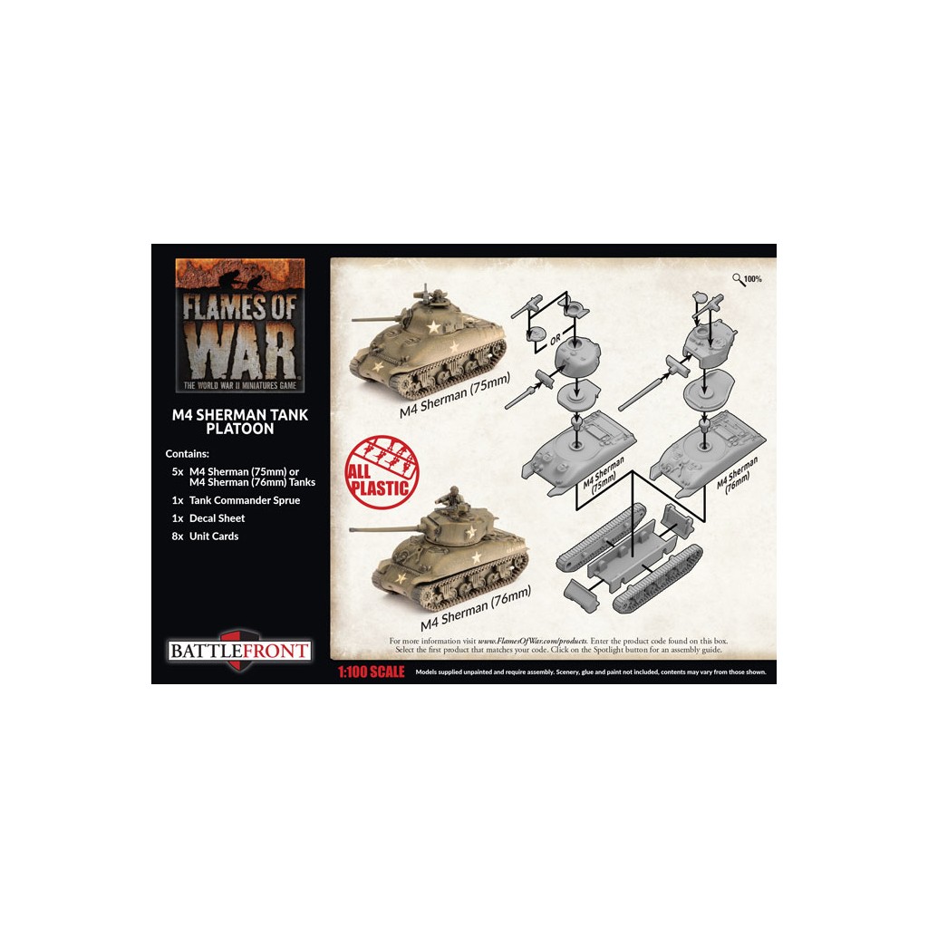 Flames of War - M4 Sherman Tank Platoon