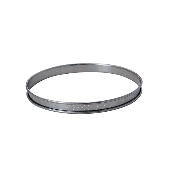 Cercle à tartelette inox perforé 8 cm De Buyer