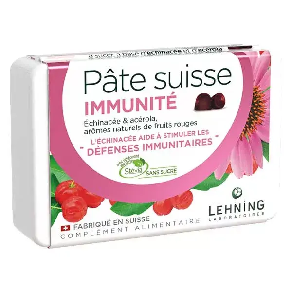 Pasta de inverno suíça Lehning com equinácea e acerola (40 gomas)