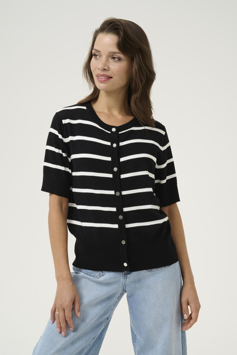 Kaffe zwarte dames vest