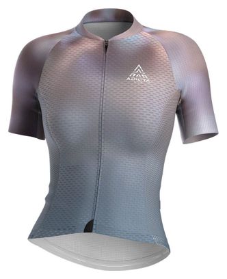 Maillot Femme Adicta Lab Valent WMN S/S Stone Gris Multicolore