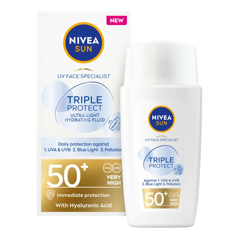 Nivea Sun Face Triple Protect Fluid SPF 50  - 40 ml.