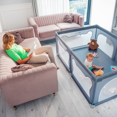 Lionelo WILLOW Lekegrind  for Barn & Baby, Beige Sand
