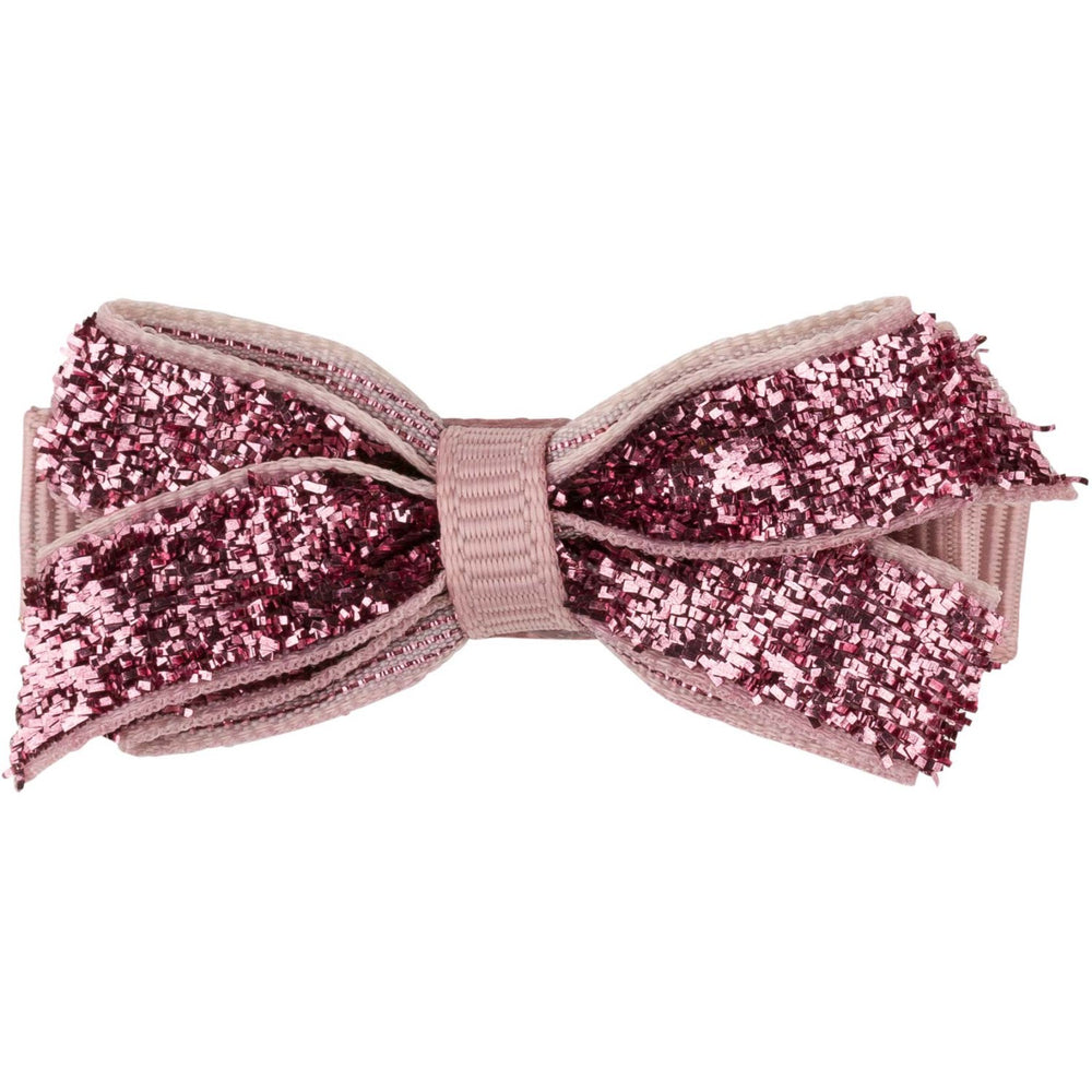 Køb Bow's by Stær Klassisk Sløjfe - Rosa Glitter - 4,5 cm