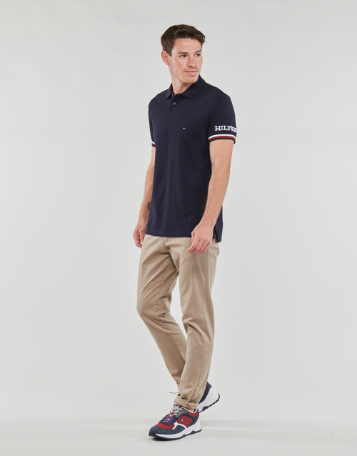 Tommy Hilfiger - MONOTYPE GS CUFF SLIM POLO - Marine