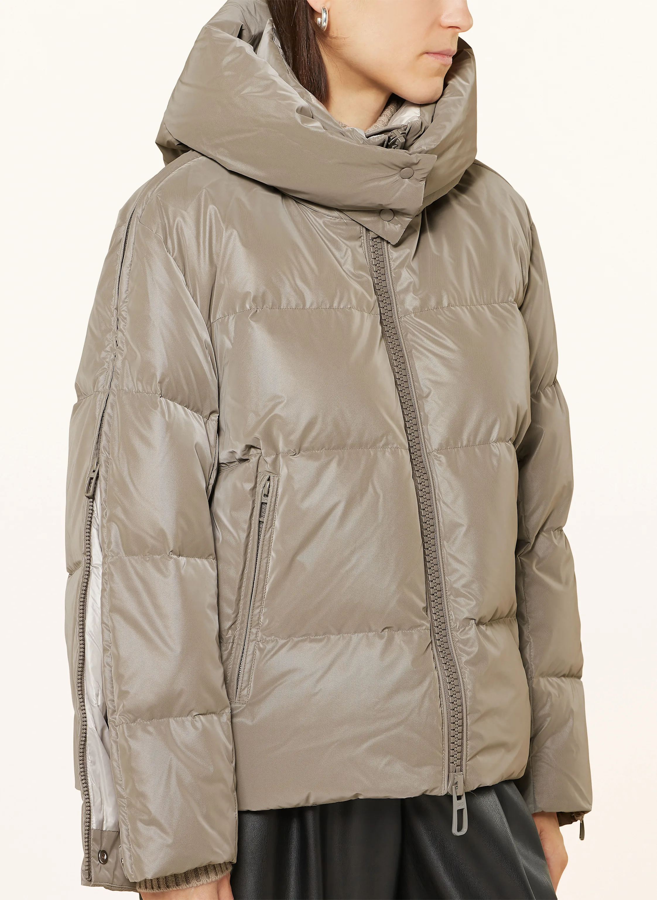 DUNO Oversized-Daunenjacke NAOKO mit abnehmbarer Kapuze