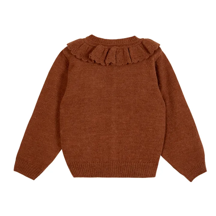 Emile et Ida Cardigan à Volants | Caramel
