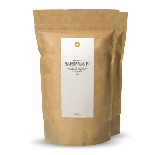 Sunday Natural Products  BIO BEERENMISCHUNG GEFRIERGETROCKNET ERDBEERE, BLAUBEERE & HIMBEERE