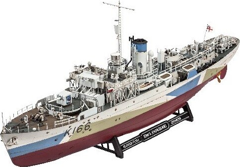 Revell - Hmcs Snowberry Flower Class Corvette Skib Byggesæt - 1:144 - Level 5 - 05132