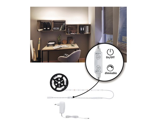 SimpLED Kant-en-klare stripset 1,5 m 21W 1650 lm 4000 K 108 LED's met snoerdimmer 12V