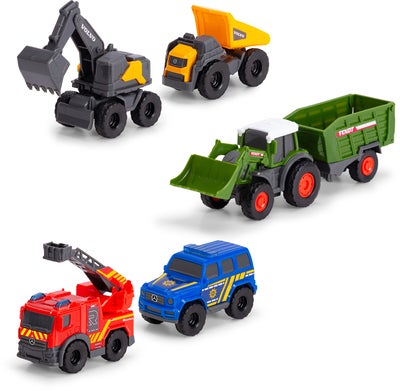 Dickie Toys Mini Lekebiler 5-Pakk