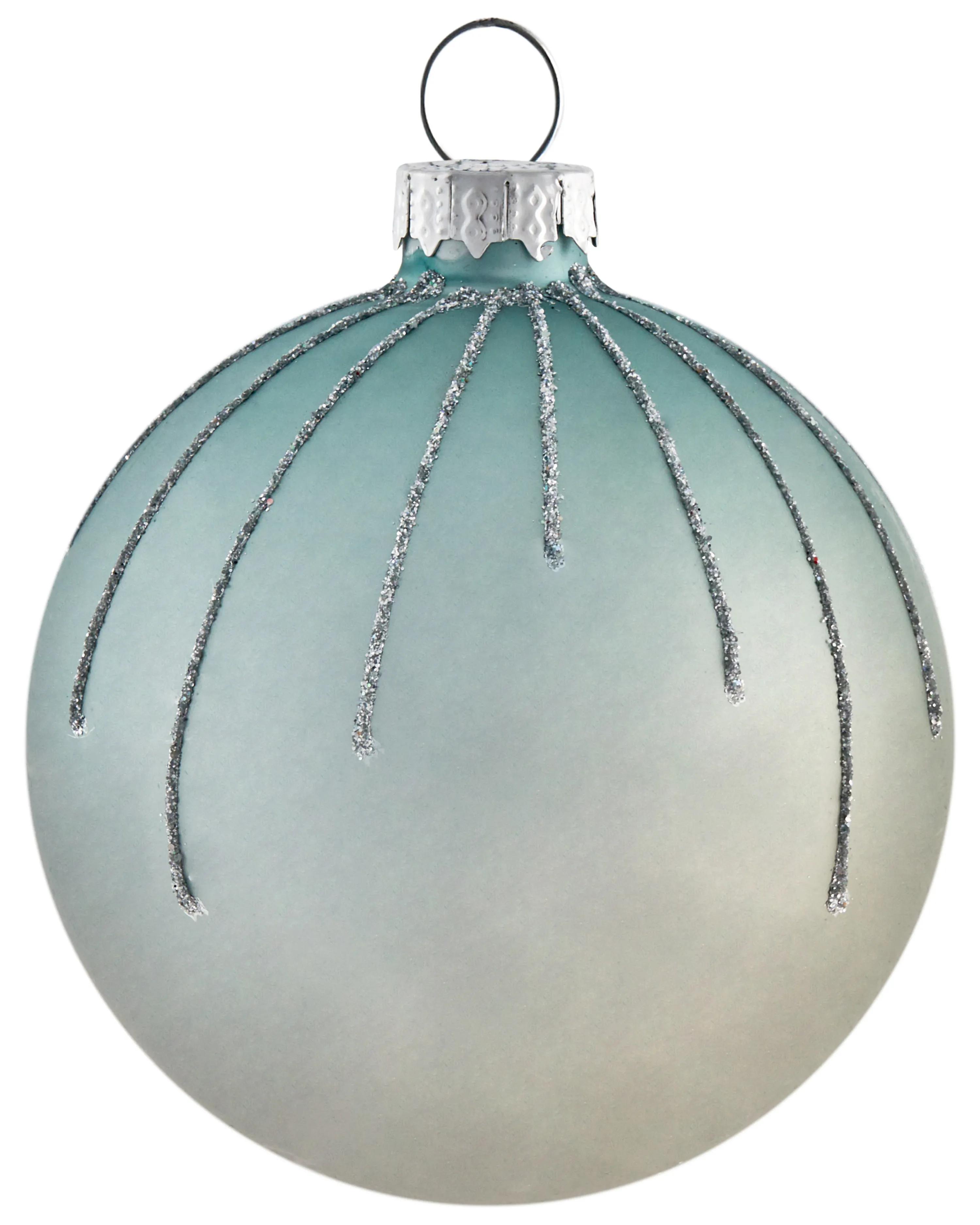 Set van 35 kerstballen SNOWFALL Glas Blauw