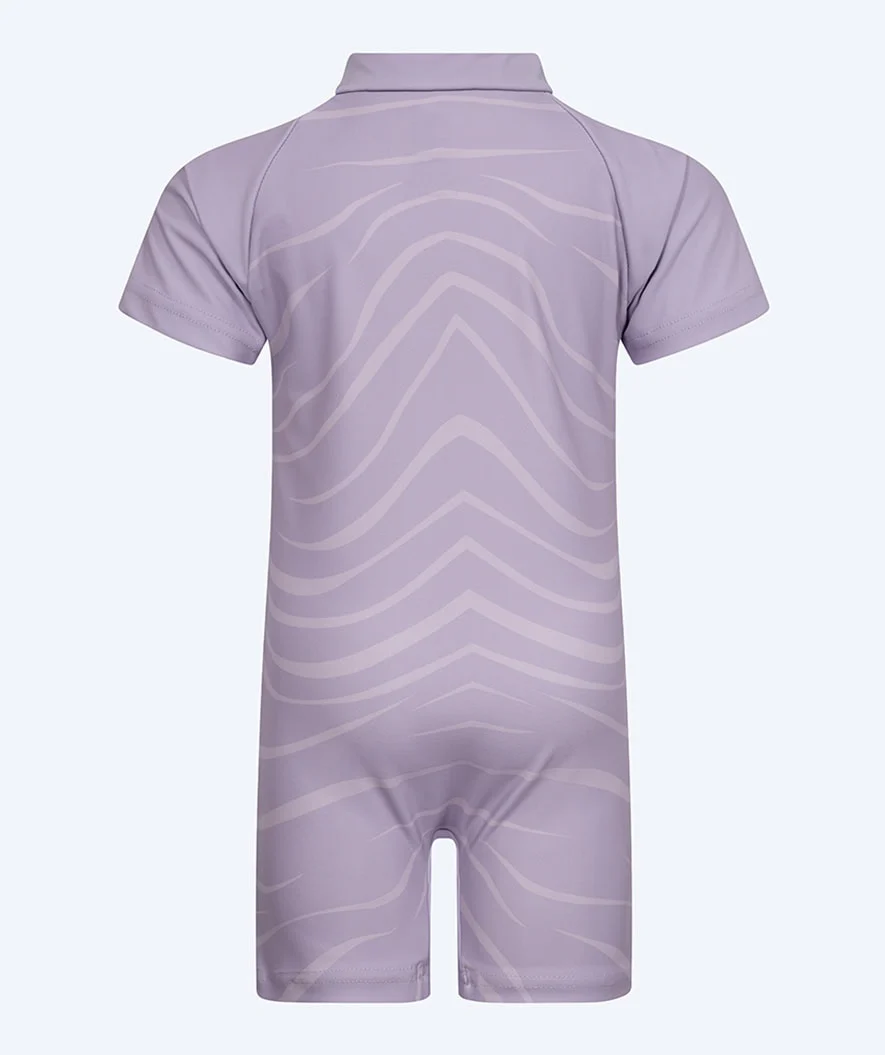 Watery UV-dragt til børn - Fjord Kortærmet Rashguard - Lilla