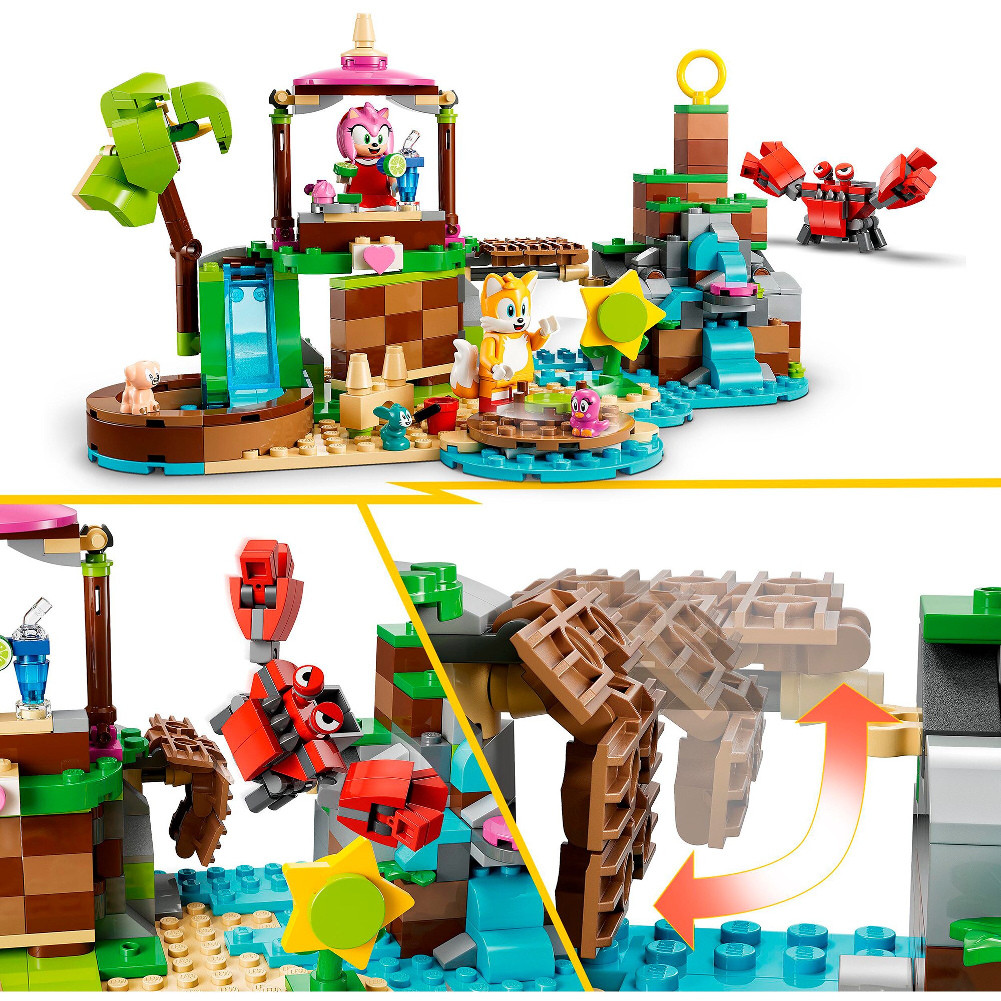 LEGO Konstruktionsspielzeug Sonic the Hedgehog Amys Tierrettungsinsel