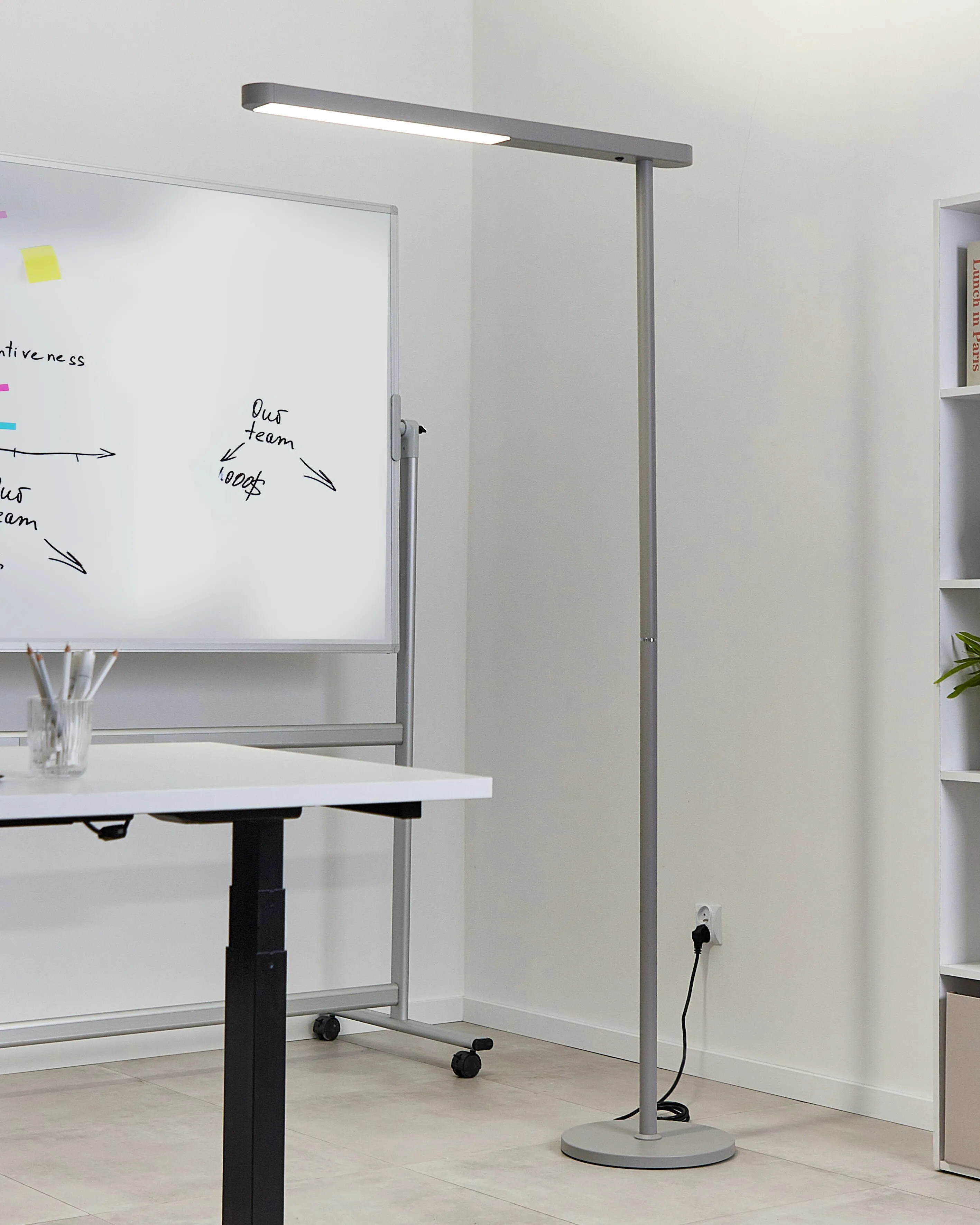 LED staande lamp PERSEUS Metaal Zilver
