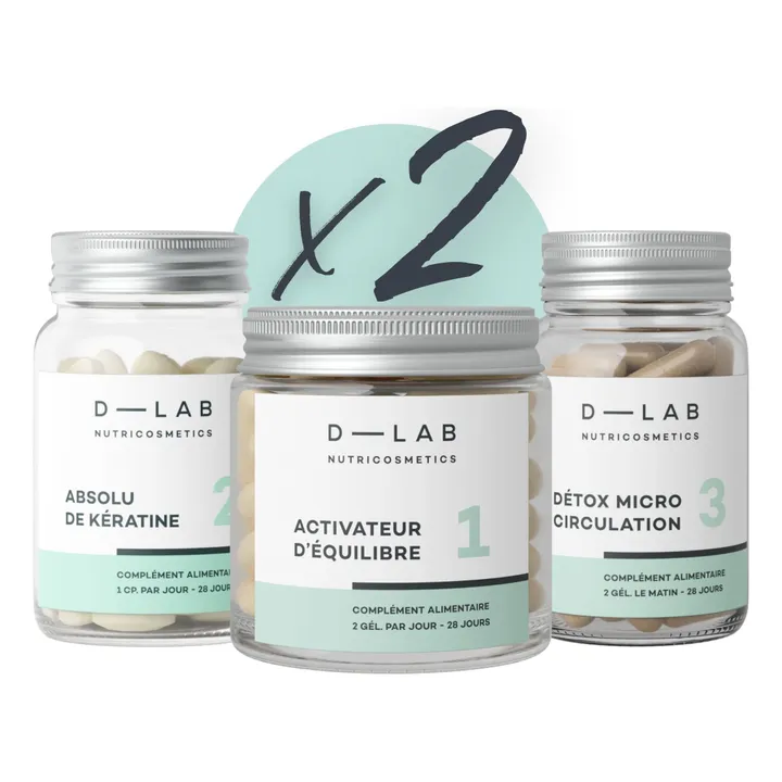 D-LAB NUTRICOSMETICS Programme Masse-Capillaire - 2 mois